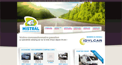 Desktop Screenshot of mistral-campingcars.com